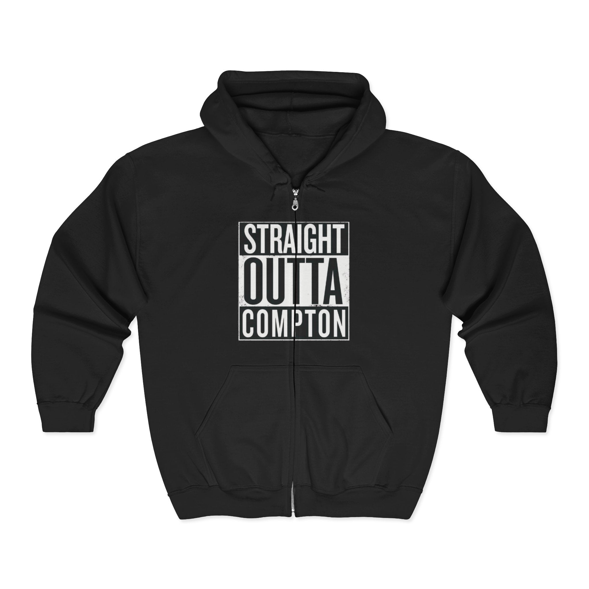 Ice Cube Graphic Zip Hoodie — "Ice Cube" Full-Zip Sweatshirt