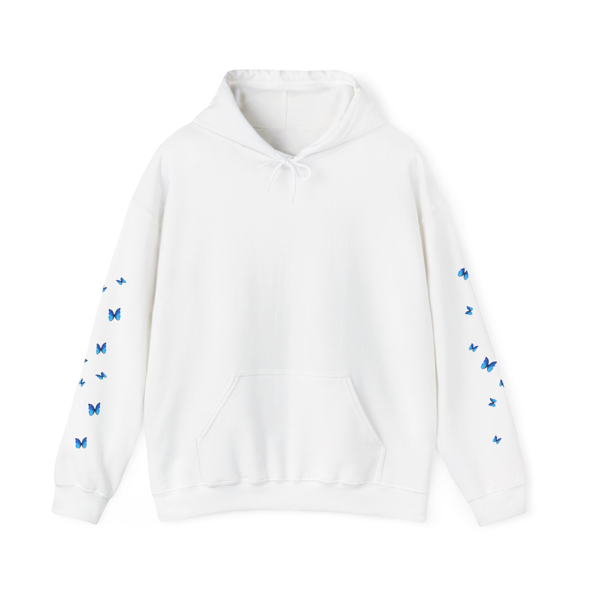 Blue Butterfly Hoodie – Blue Butterflies Graphic Sweatshirt
