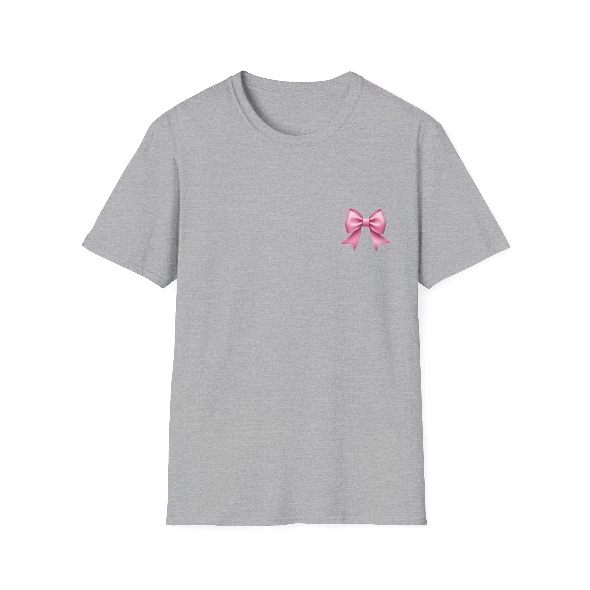 Pink Bow T-Shirt — Cute Feminine Graphic Tee