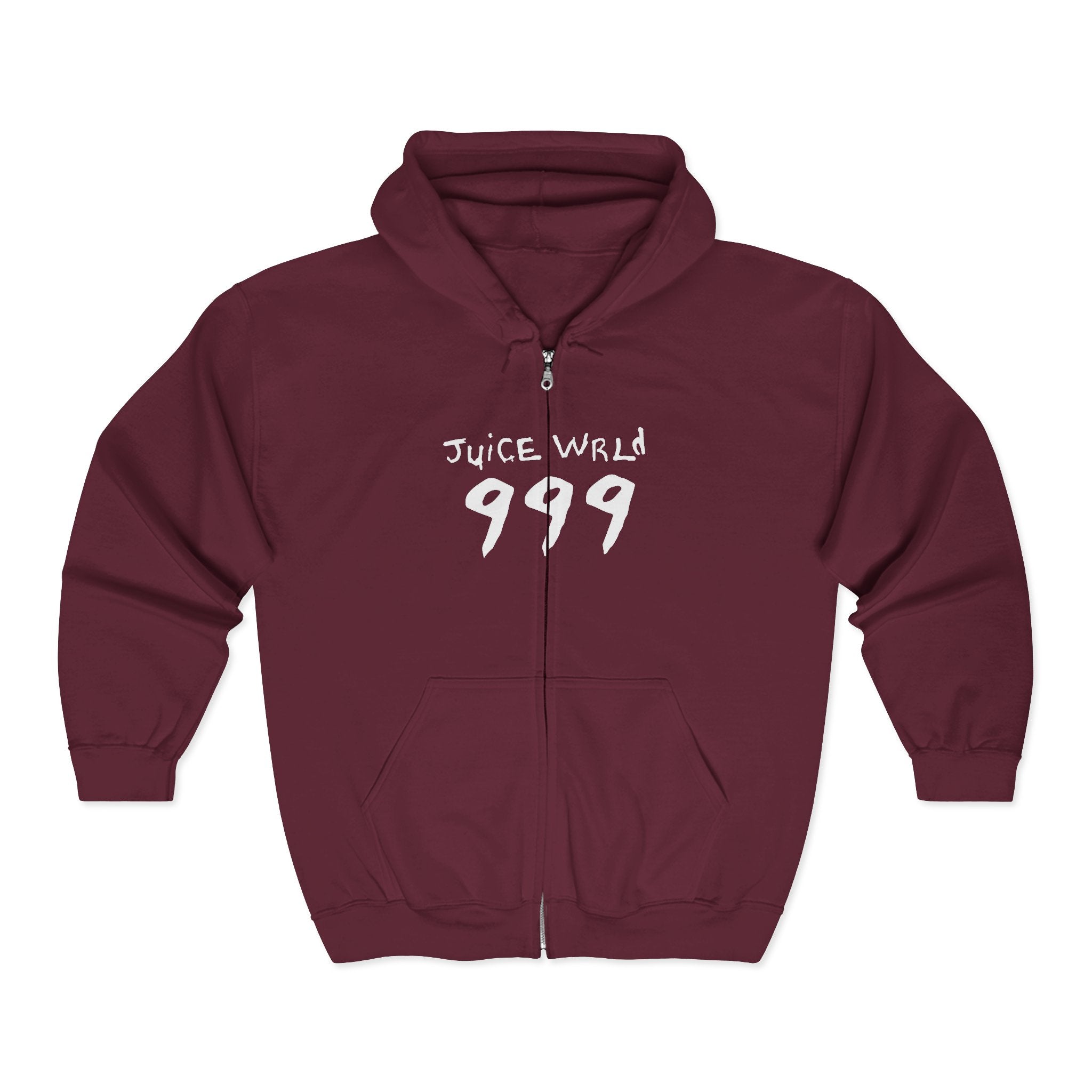 Juice WRLD Zip Hoodie — Full‑Zip Hooded Sweatshirt