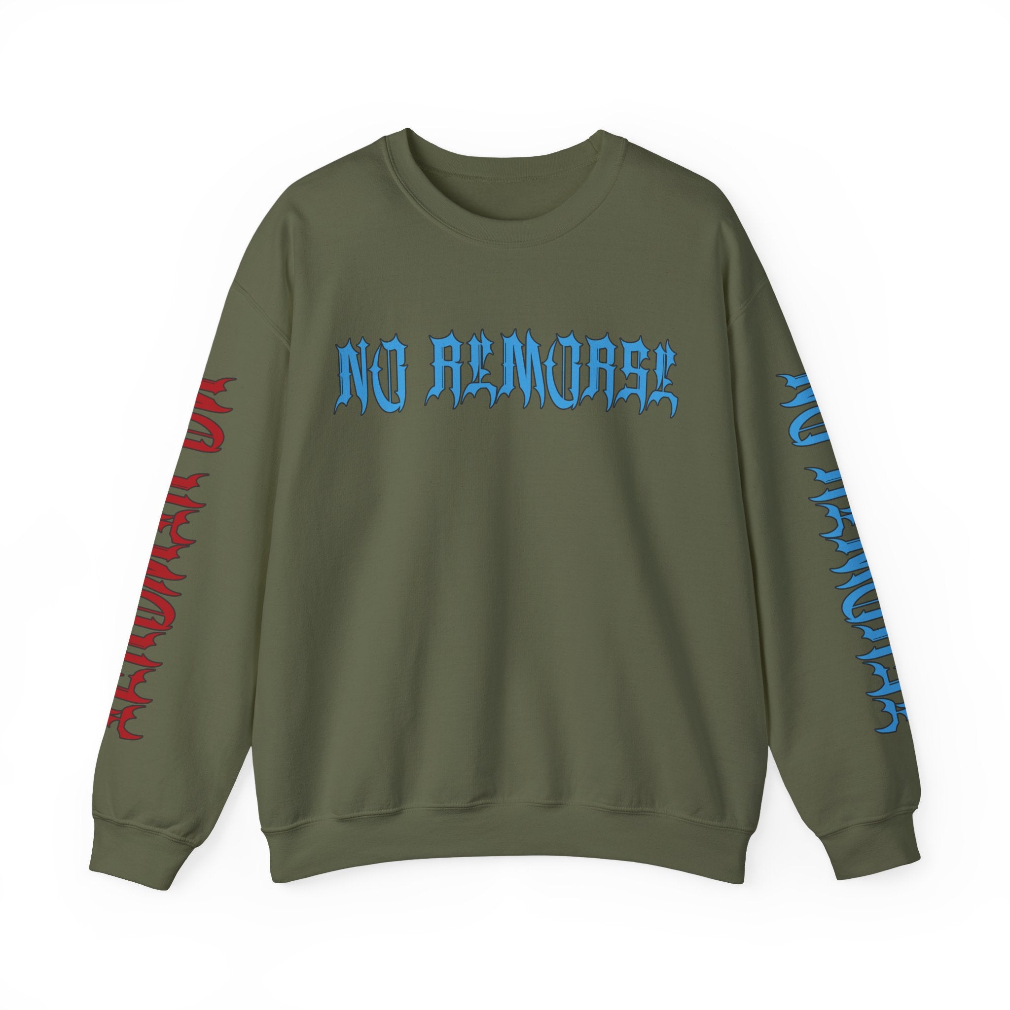 "No Remorse" Crewneck Sweatshirt — Bold Statement Pullover