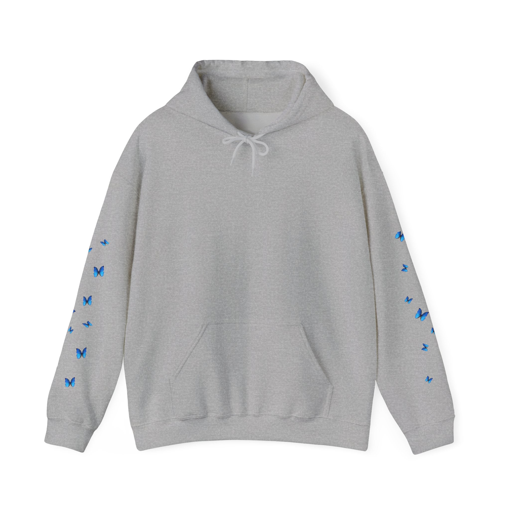 Blue Butterfly Hoodie – Blue Butterflies Graphic Sweatshirt