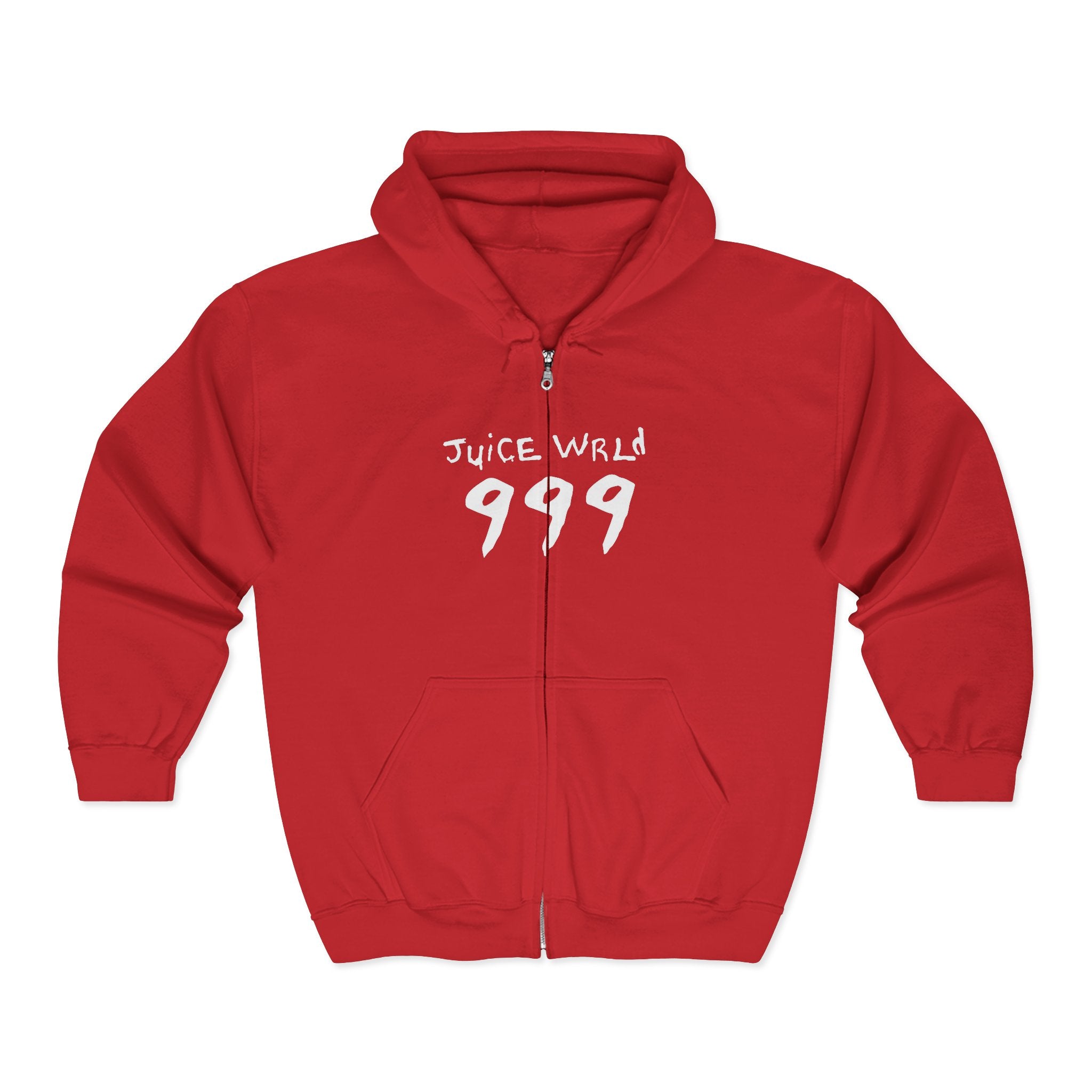 Juice WRLD Zip Hoodie — Full‑Zip Hooded Sweatshirt