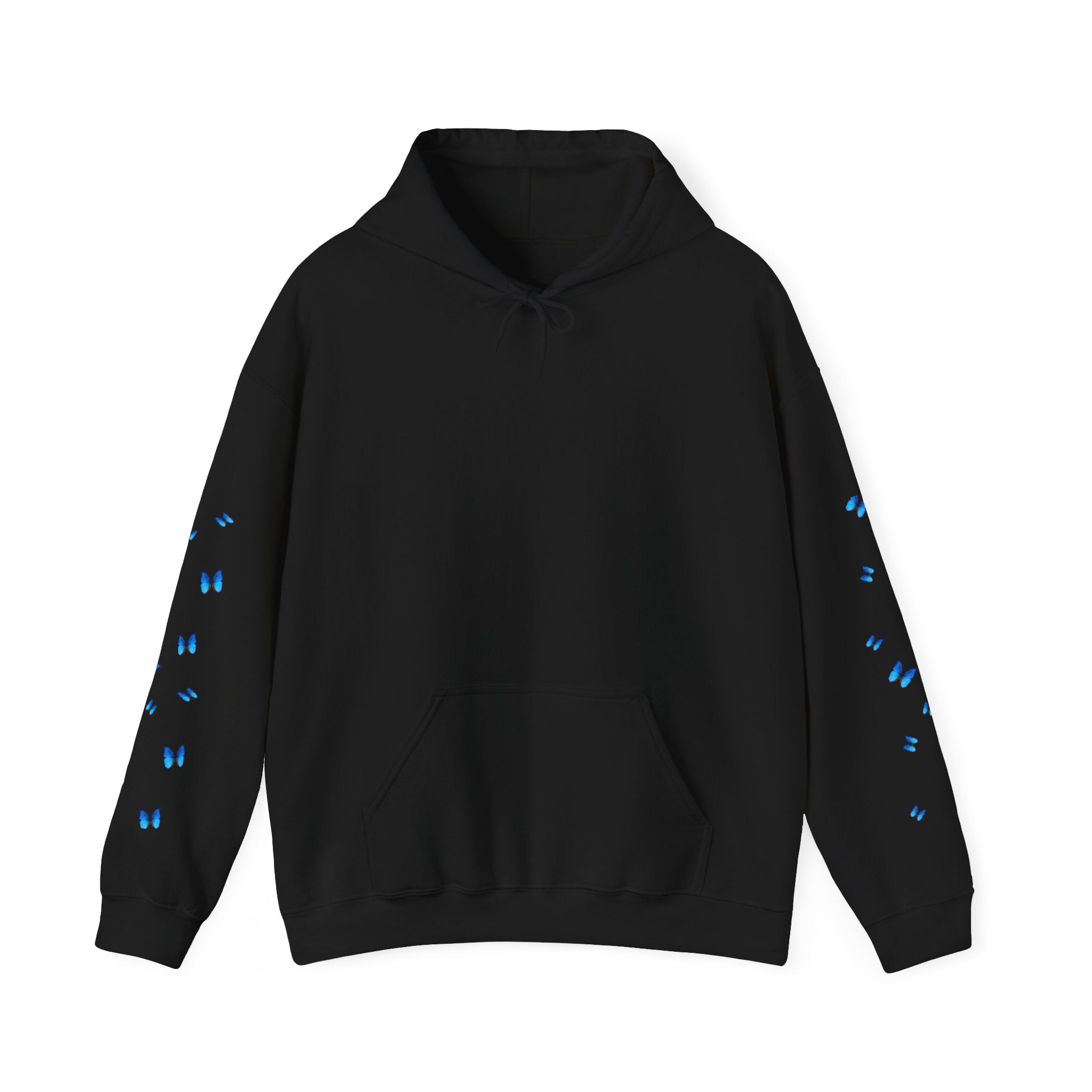 Blue Butterfly Hoodie – Blue Butterflies Graphic Sweatshirt