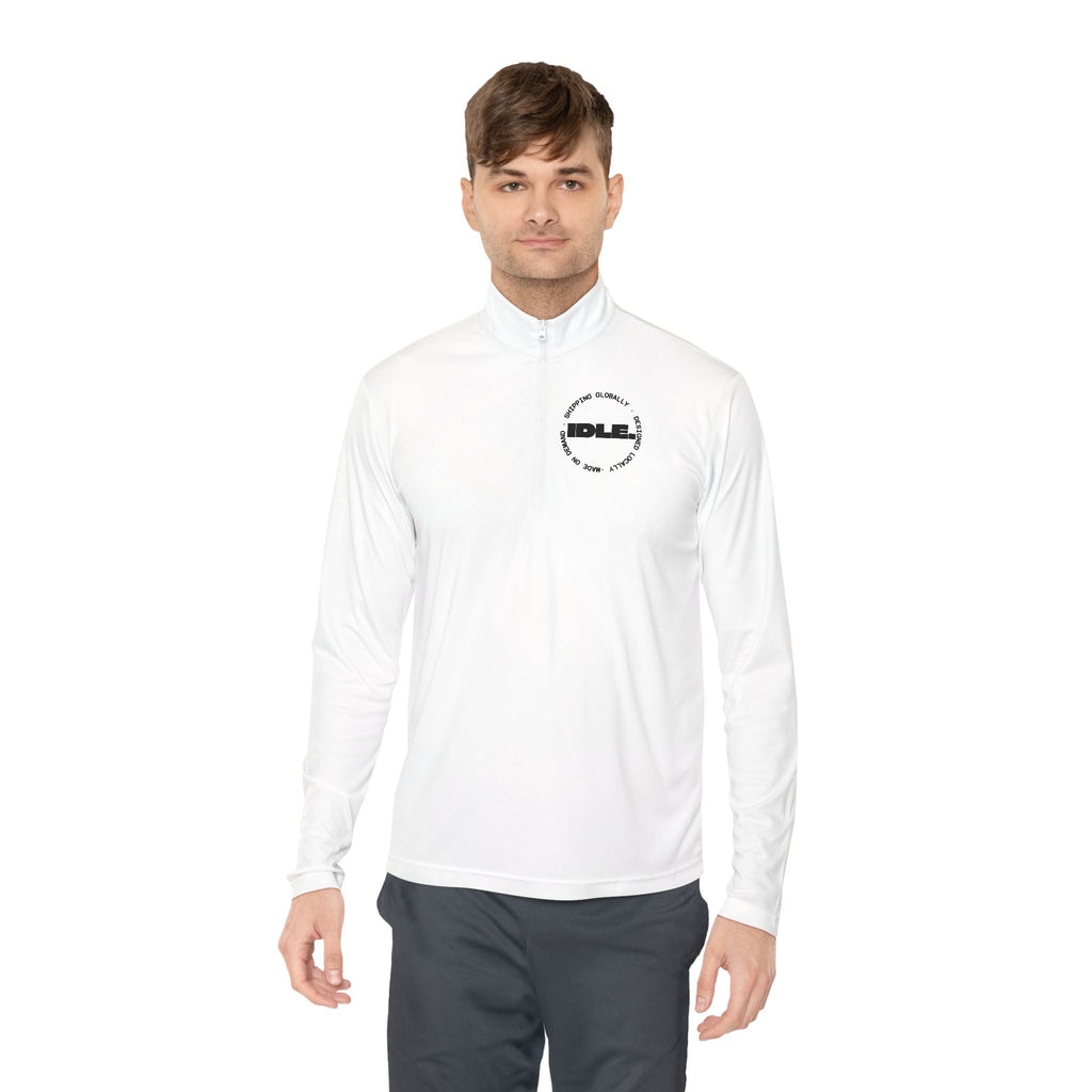 Idle Brand Quarter-Zip Pullover — Mens Sports Pullover