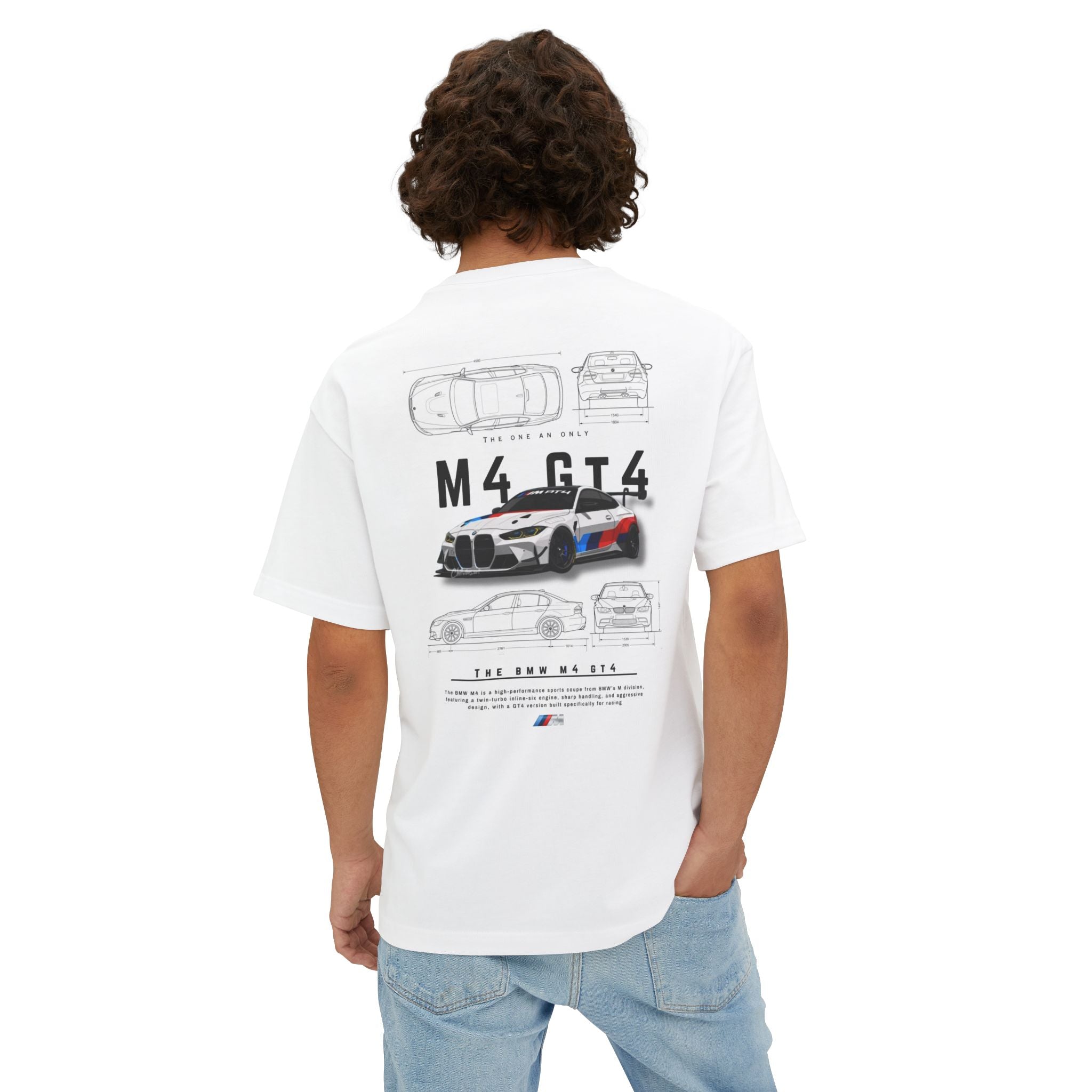 Mixed Car Loose Fit Tee — Oversized Boxy Car Graphic Shirt