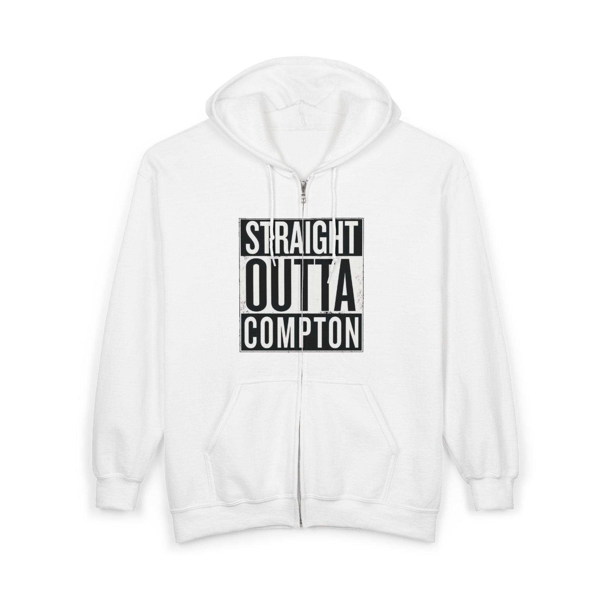 Ice Cube Graphic Zip Hoodie — "Ice Cube" Full-Zip Sweatshirt