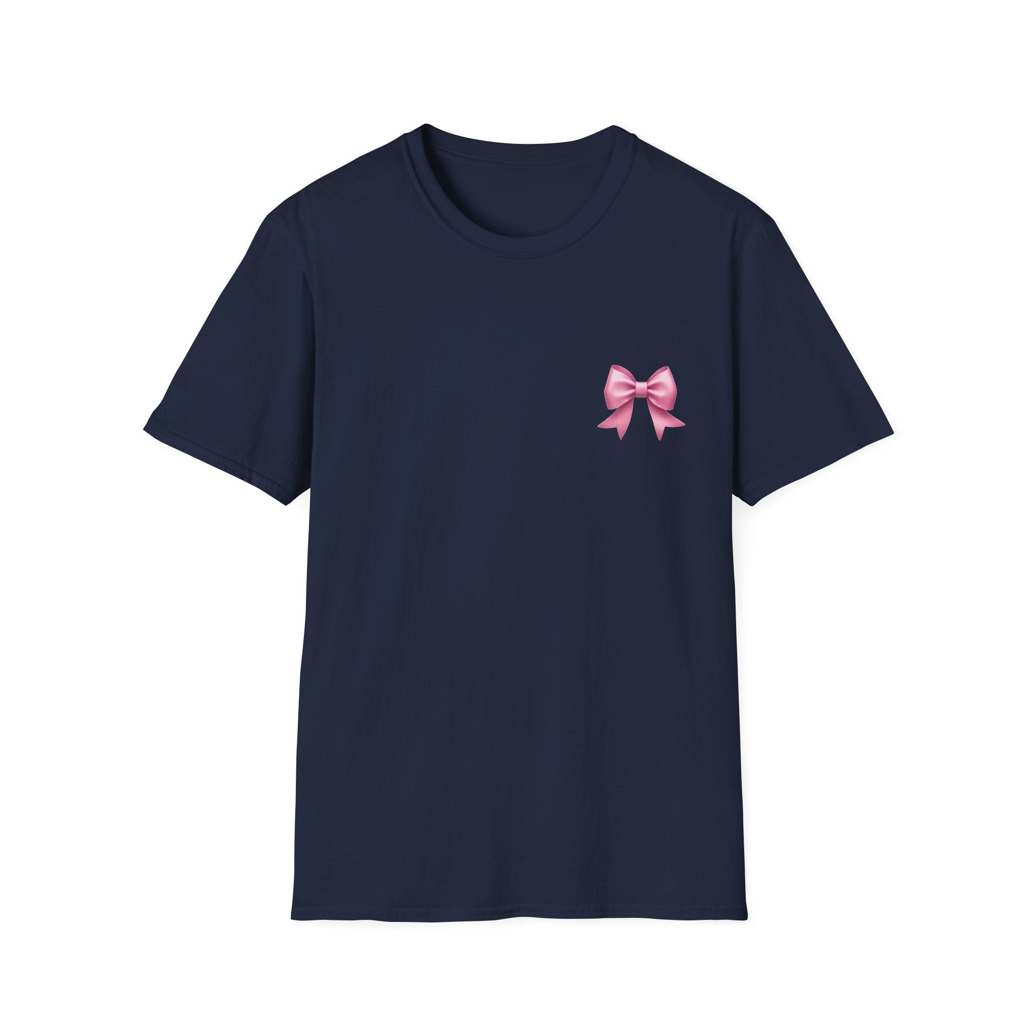 Pink Bow T-Shirt — Cute Feminine Graphic Tee