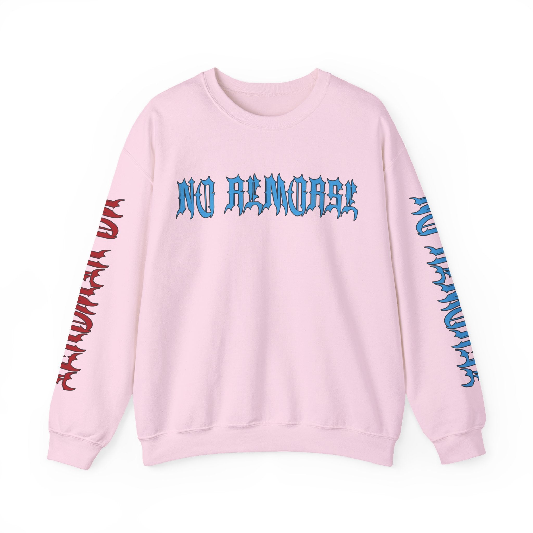 "No Remorse" Crewneck Sweatshirt — Bold Statement Pullover