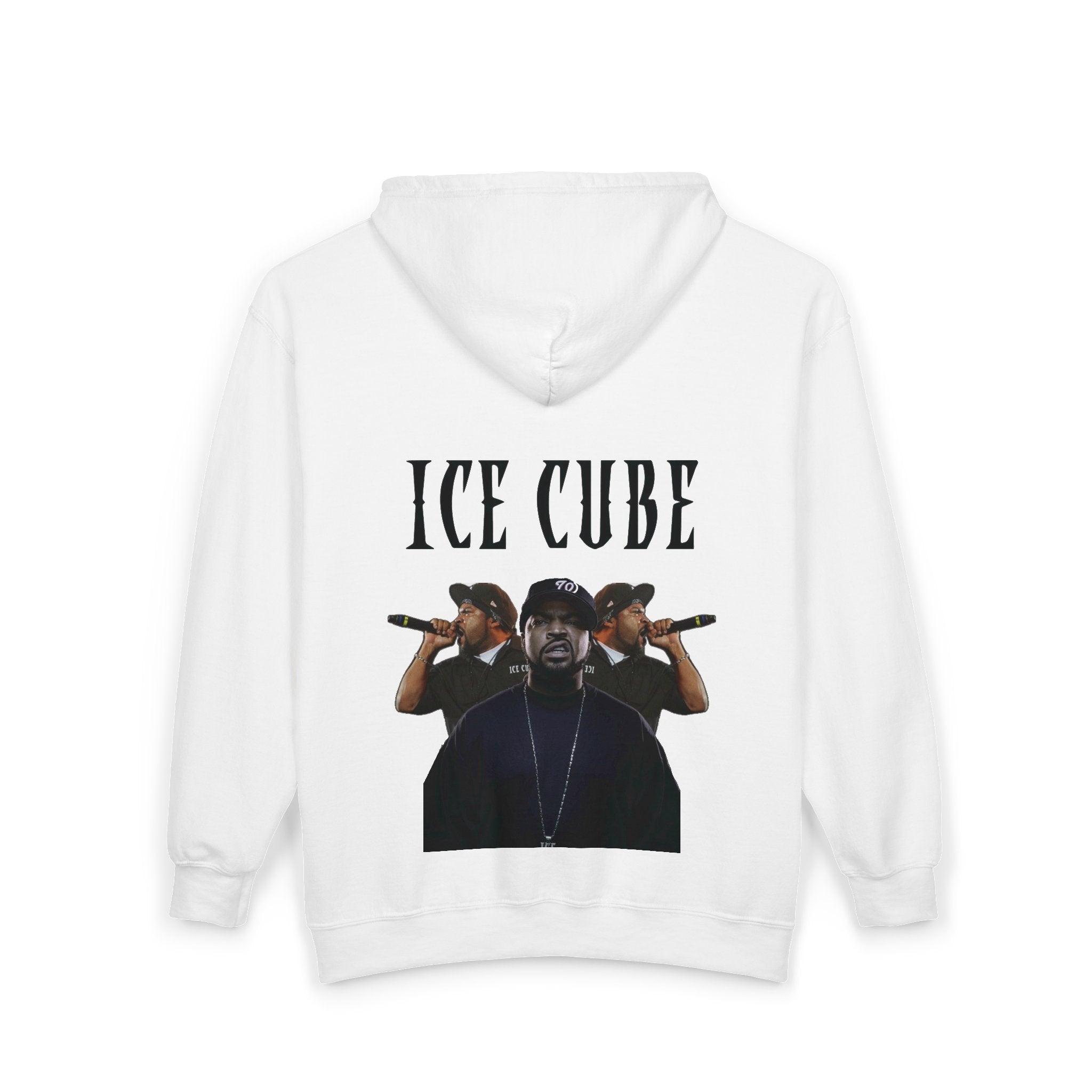 Ice Cube Graphic Zip Hoodie — "Ice Cube" Full-Zip Sweatshirt