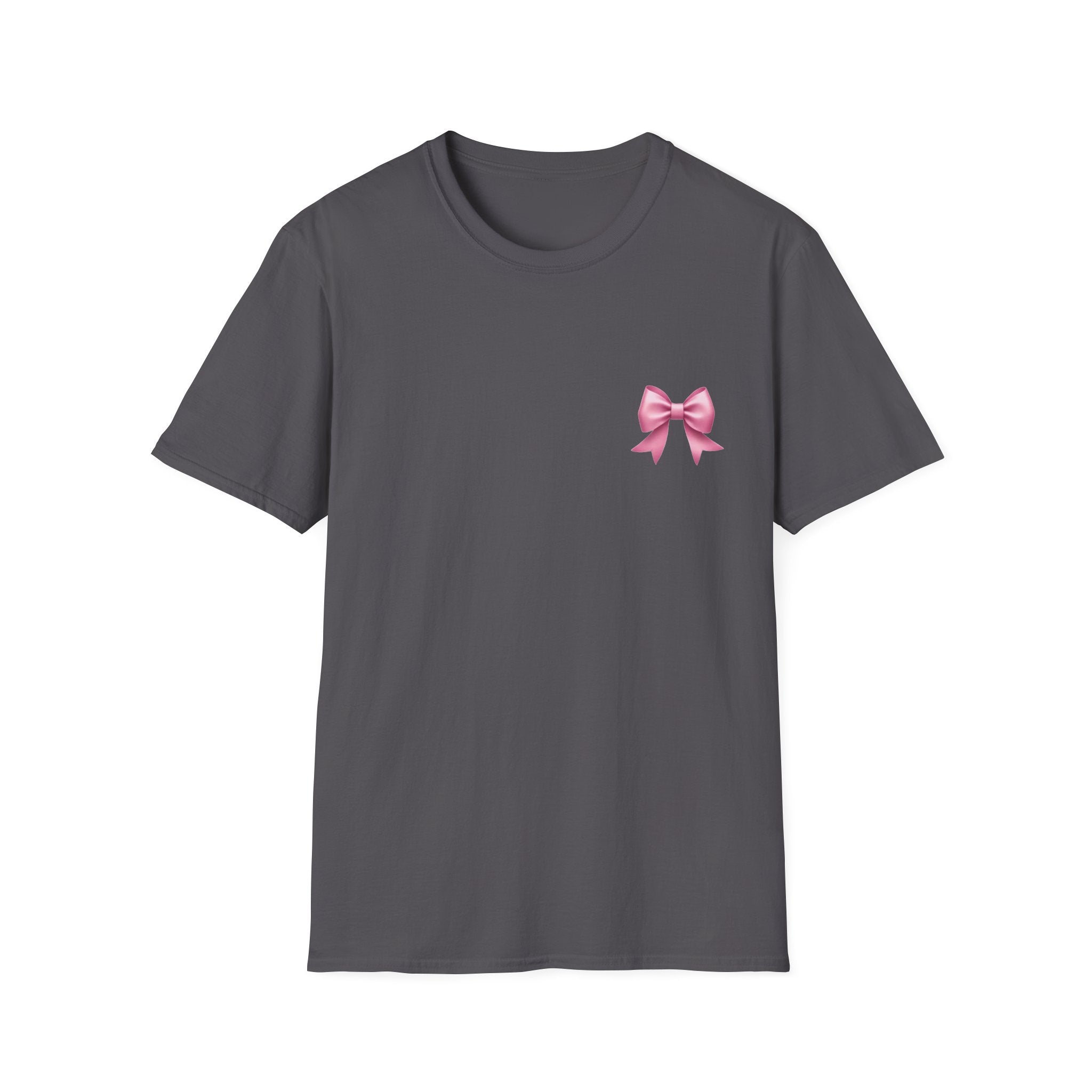 Pink Bow T-Shirt — Cute Feminine Graphic Tee