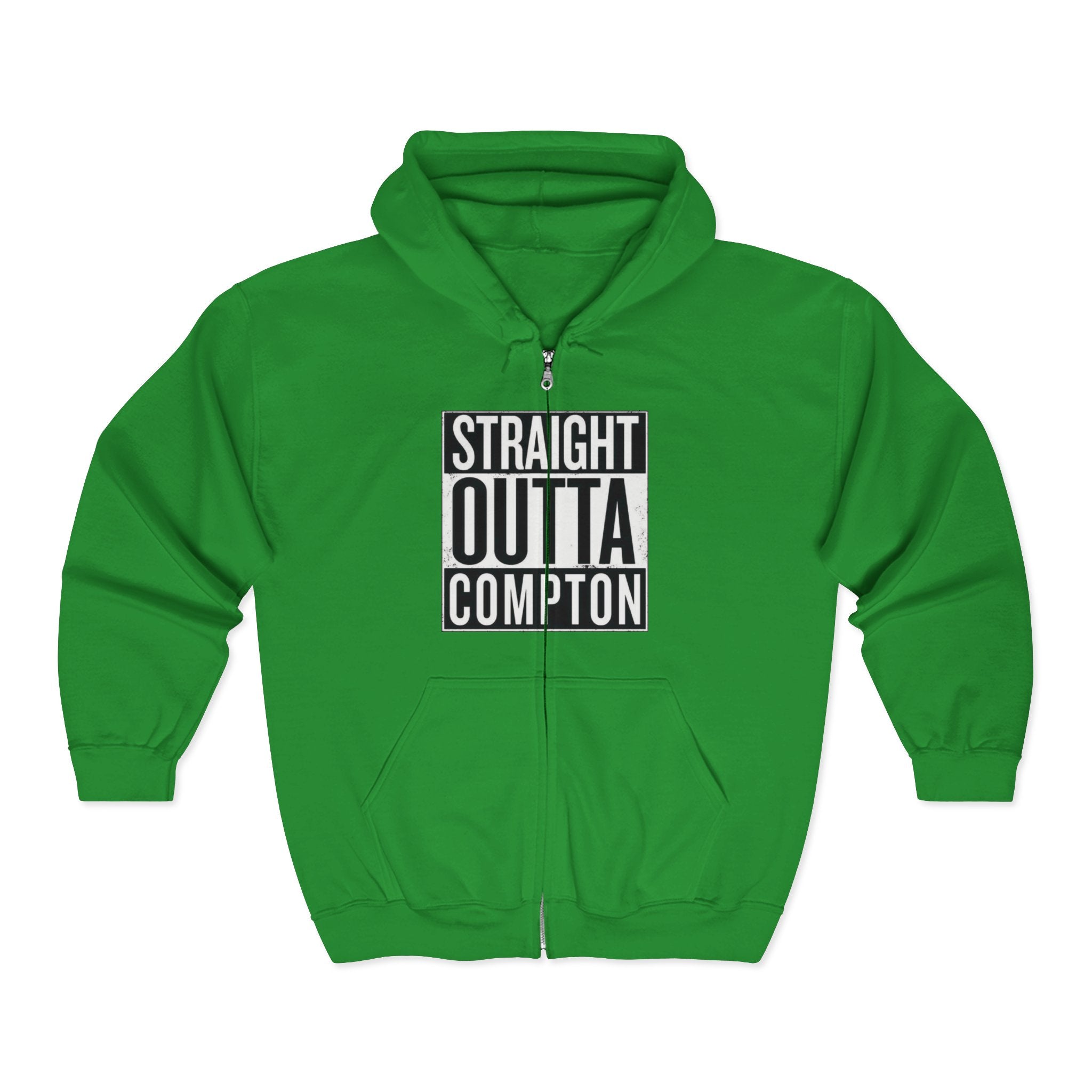 Ice Cube Graphic Zip Hoodie — "Ice Cube" Full-Zip Sweatshirt