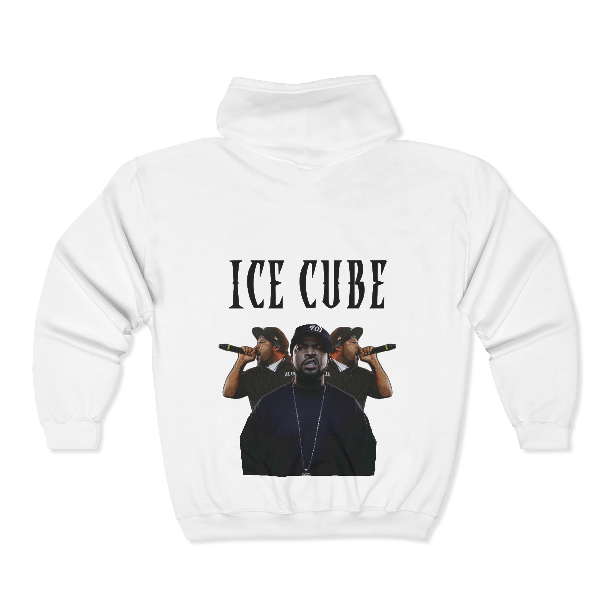 Ice Cube Graphic Zip Hoodie — "Ice Cube" Full-Zip Sweatshirt