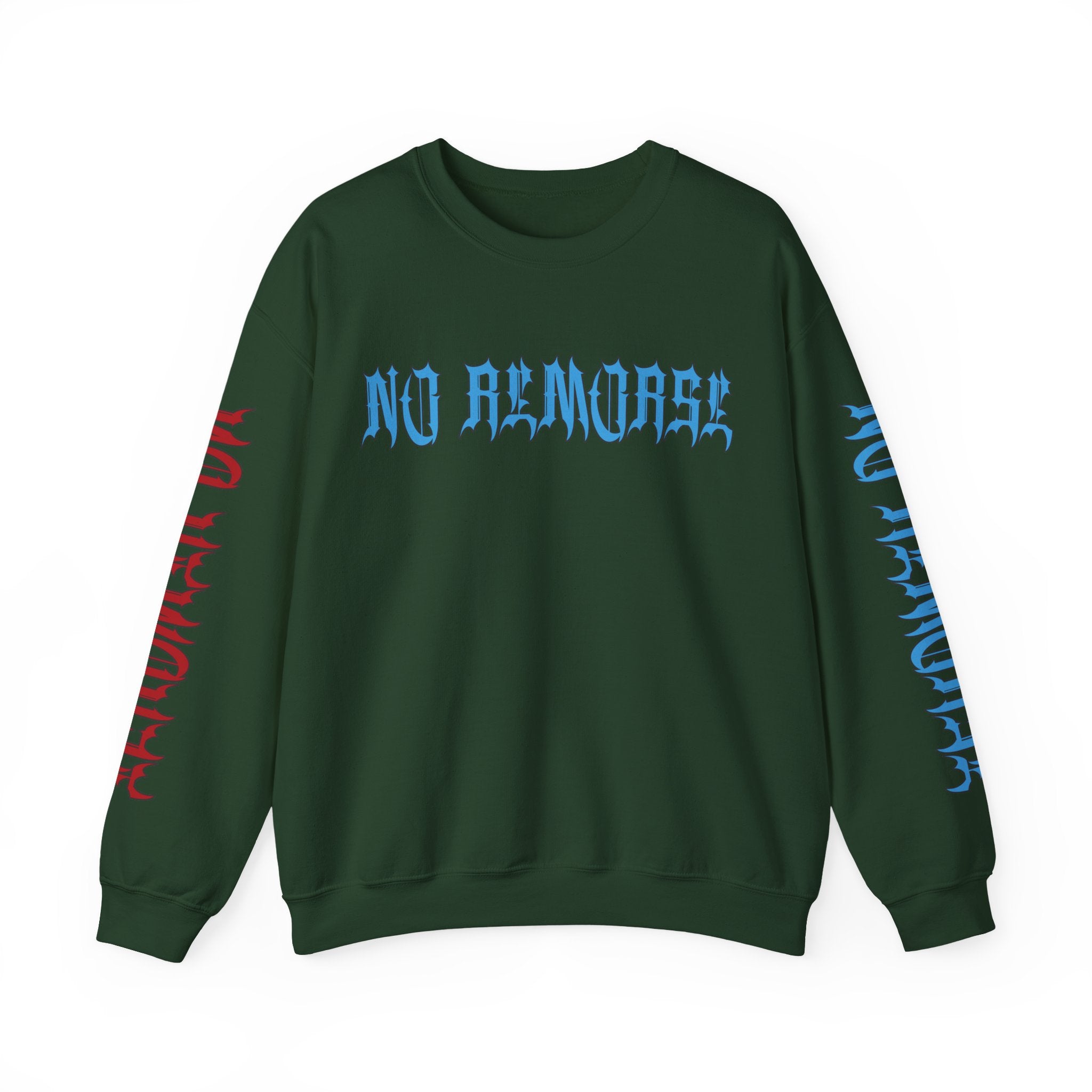 "No Remorse" Crewneck Sweatshirt — Bold Statement Pullover