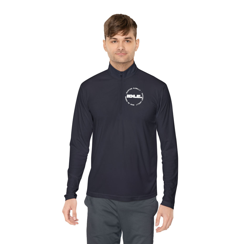 Idle Brand Quarter-Zip Pullover — Mens Sports Pullover
