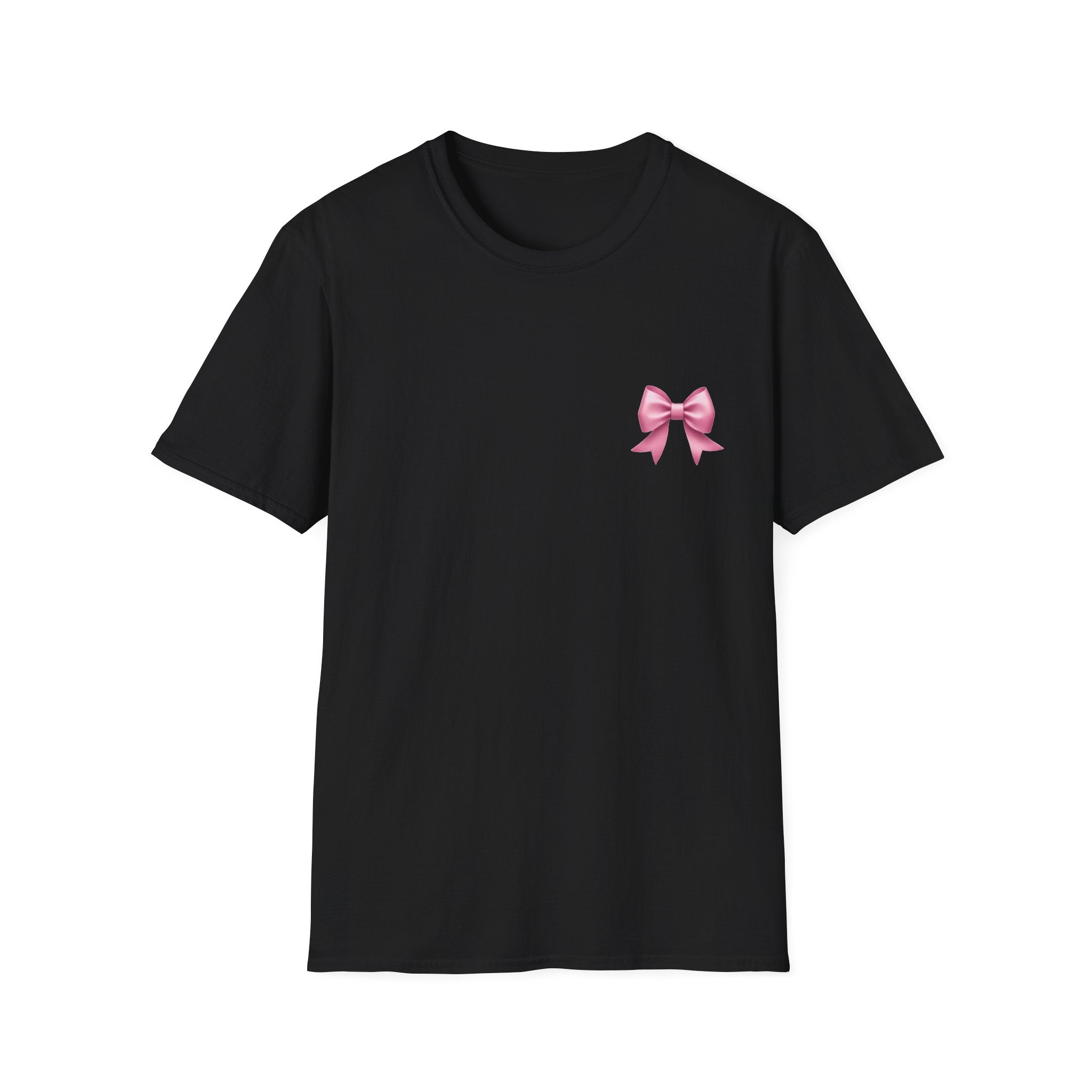 Pink Bow T-Shirt — Cute Feminine Graphic Tee