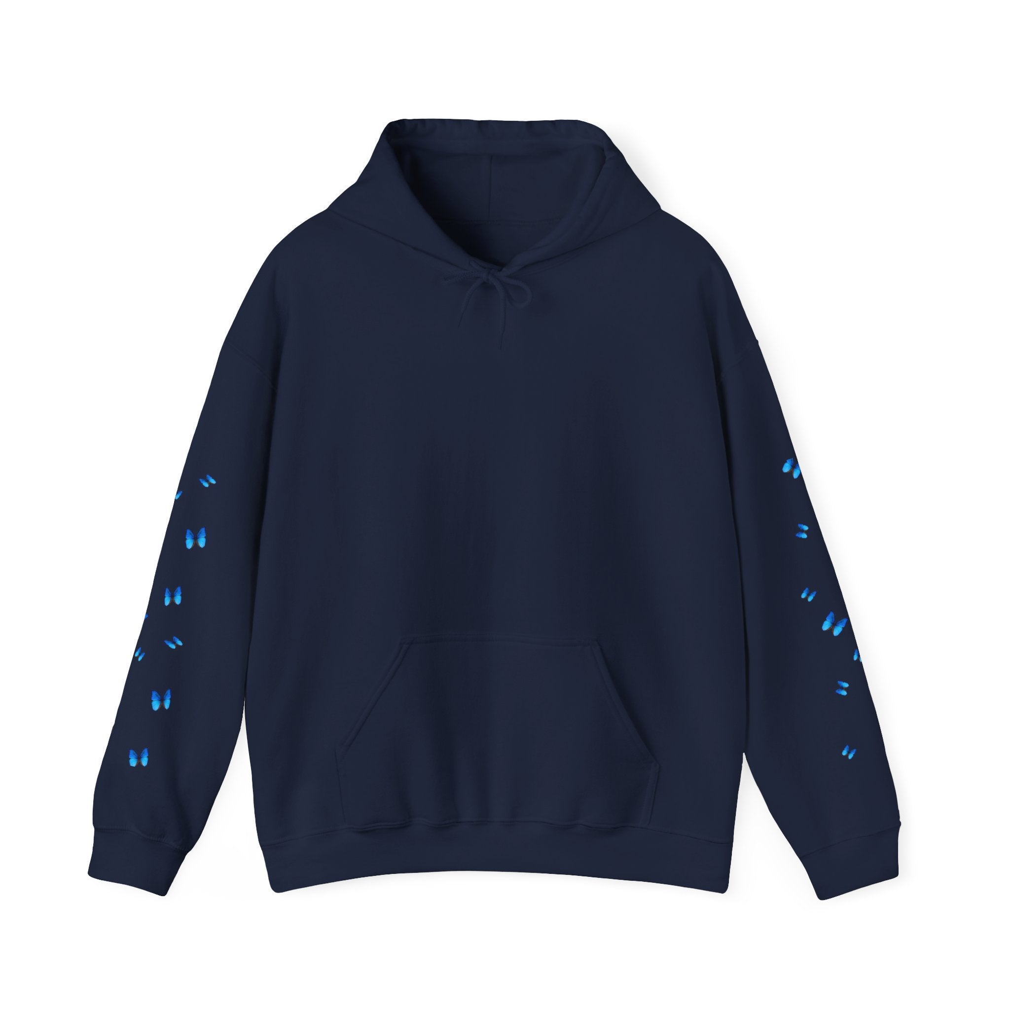 Blue Butterfly Hoodie – Blue Butterflies Graphic Sweatshirt