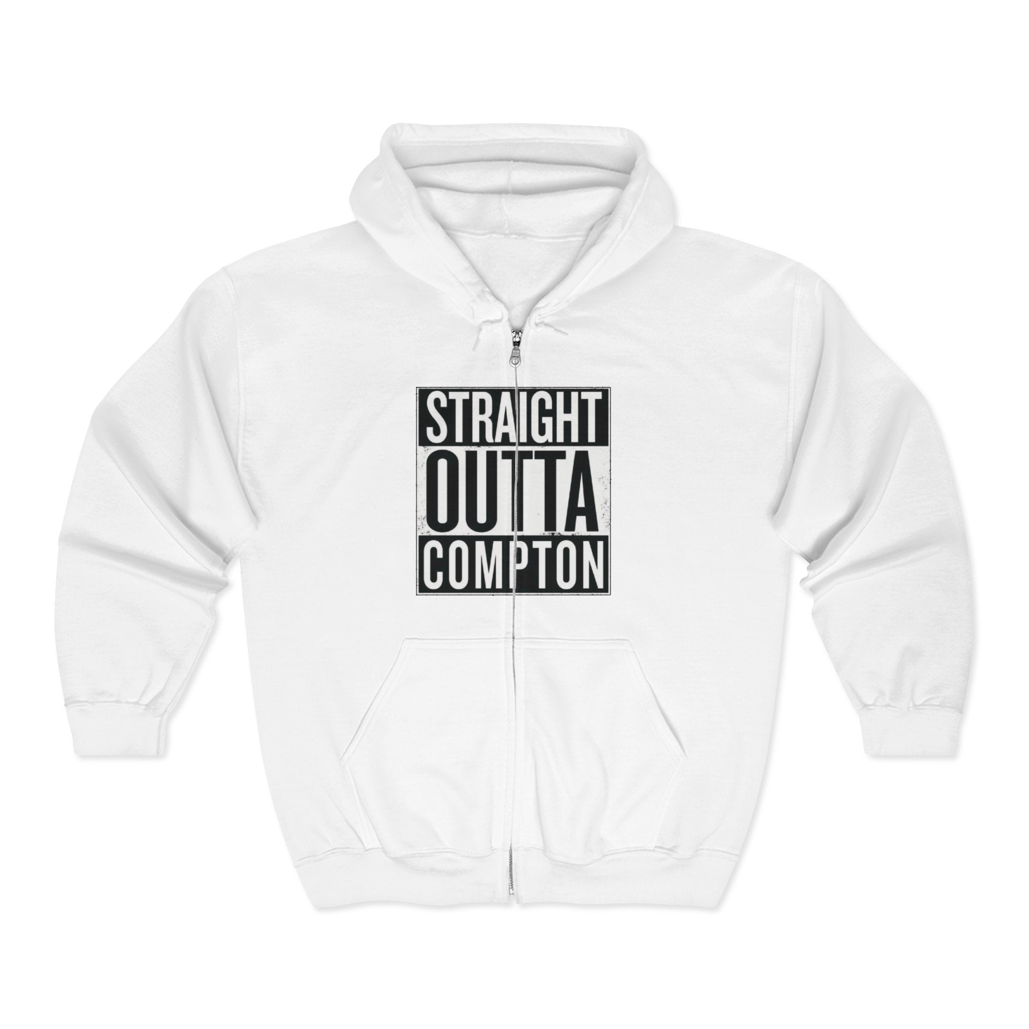 Ice Cube Graphic Zip Hoodie — "Ice Cube" Full-Zip Sweatshirt